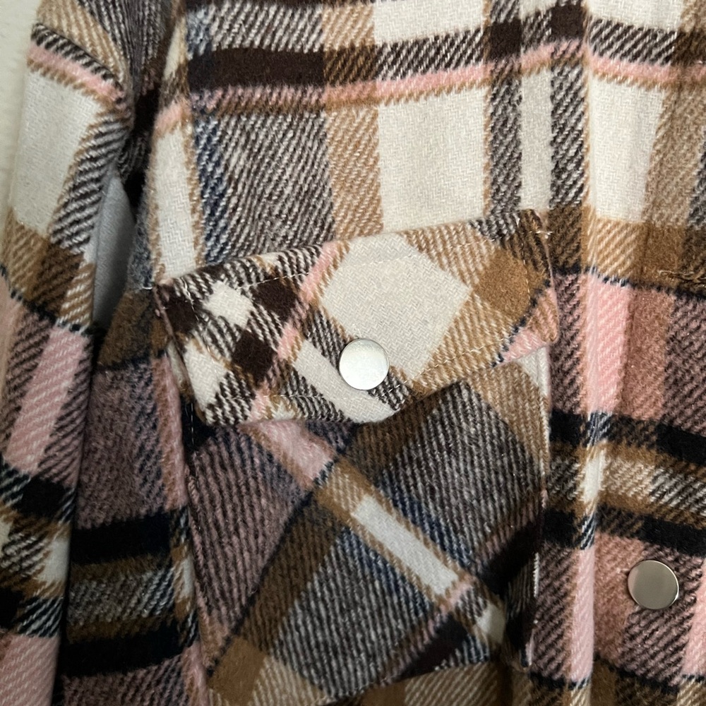 Plaid Button-Up Jacket - Picture 5 of 8